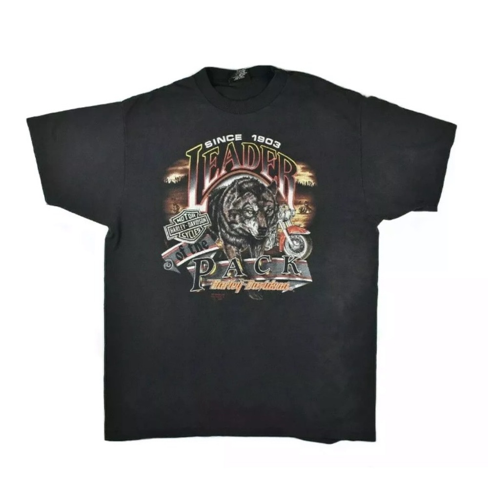 Harley Davidson 3D Emblem 90s Single Stitched USA